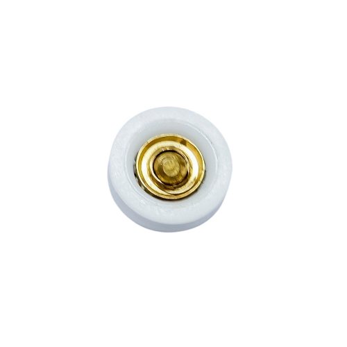 AQUAMAXX VÁLYÚS GÖMBCSUKLÓS ZUHANYKABIN GÖRGŐ KERÉK, 19MM KÜLSŐ KERÉKÁTMÉRŐ, 14,8MM BELSŐ ÁTMÉRŐ, RÉZCSONK SZÉLESSÉG 5,5MM, M4 CSAVAR