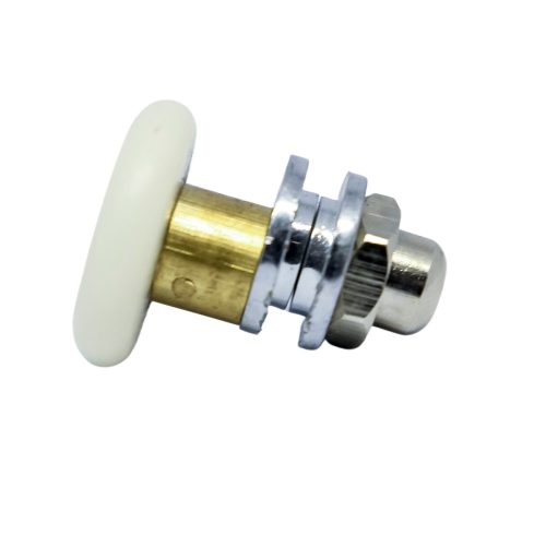 AQUAMAXX SZIMPLA KEREKES EXCENTERES BEÁLLÍTÁSÚ ZUHANYKABIN GÖRGŐ, 27MM KERÉKÁTMÉRŐ, 10MM ÜVEGFURAT, NEM ROZSDAMENTES KERÉK