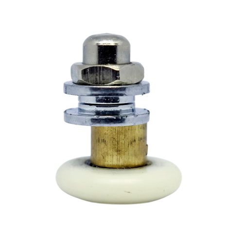 AQUAMAXX SZIMPLA KEREKES EXCENTERES BEÁLLÍTÁSÚ ZUHANYKABIN GÖRGŐ, 27MM KERÉKÁTMÉRŐ, 10MM ÜVEGFURAT, NEM ROZSDAMENTES KERÉK