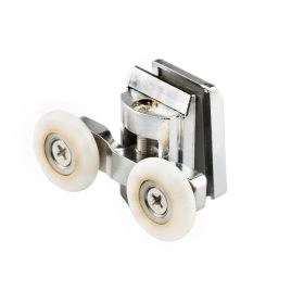   AQUAMAXX DUPLA KEREKES FELSŐ ZUHANYKABIN GÖRGŐ, CSILLAGCSAVAROS BEÁLLÍTÁS, 19-27MM KERÉKÁTMÉRŐ, ROZSDAMENTES ÉS NEM ROZSDAMENTES KERÉKKEL SZERELVE