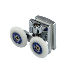   AQUAMAXX DUPLA KEREKES FELSŐ ZUHANYKABIN GÖRGŐ, CSILLAGCSAVAROS BEÁLLÍTÁS, 19-27MM KERÉKÁTMÉRŐ, ROZSDAMENTES ÉS NEM ROZSDAMENTES KERÉKKEL SZERELVE