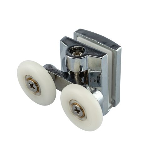 AQUAMAXX DUPLA KEREKES FELSŐ ZUHANYKABIN GÖRGŐ, CSILLAGCSAVAROS BEÁLLÍTÁS, 19-27MM KERÉKÁTMÉRŐ, ROZSDAMENTES ÉS NEM ROZSDAMENTES KERÉKKEL SZERELVE