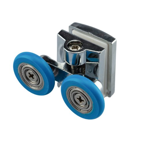 AQUAMAXX DUPLA KEREKES FELSŐ ZUHANYKABIN GÖRGŐ, CSILLAGCSAVAROS BEÁLLÍTÁS, 19-27MM KERÉKÁTMÉRŐ, ROZSDAMENTES ÉS NEM ROZSDAMENTES KERÉKKEL SZERELVE