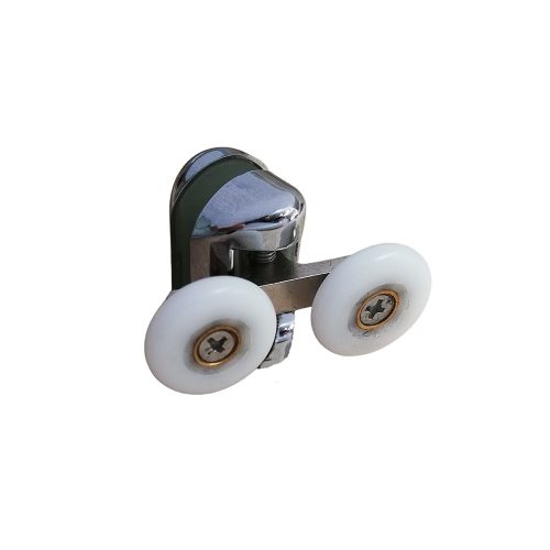 AQUAMAXX DUPLA KEREKES FELSŐ ZUHANYKABIN GÖRGŐ, REJTETT CSILLAGCSAVAROS BEÁLLÍTÁS, 23MM KERÉKÁTMÉRŐ, NEM ROZSDAMENTES KERÉKKEL