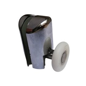   AQUAMAXX SZIMPLA KEREKES ALSÓ ZUHANYKABIN GÖRGŐ, RUGÓS BEÁLLÍTÁSSAL REJTETT NYOMÓGOMBBAL, 25MM KERÉKÁTMÉRŐ, NEM ROZSDAMENTES KERÉK