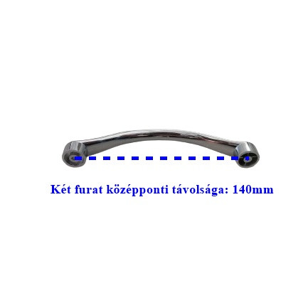 AQUAMAXX DUPLA FURATOS ZUHANYKABIN FOGANTYÚ, KÉT FURAT KÖZÉPPONTI TÁVOLSÁGA 14CM