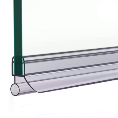 AQUAMAXX ZUHANYKABIN ALSÓ VÍZZÁRÓ PROFIL, ZUHANYKABIN VÍZVETŐ, ZUHANYKABIN VÍZZÁRÓ GUMI, 10MM ÜVEG, 12MM OLDALSÓ ÉS ALSÓ KARIKA SZAKÁLL VÉG, 95CM